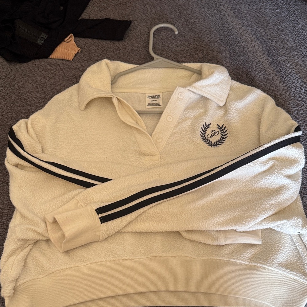 Victoria's Secret Cream and Black Sweater